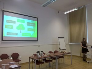 Anna Ciaś prezentuje funkcje zieleni w mieście